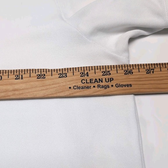 Tommy Bahama IslandZone Polo Shirt Mens XXL 2XL White Supima Cotton Blend V-Neck - Picture 10 of 12